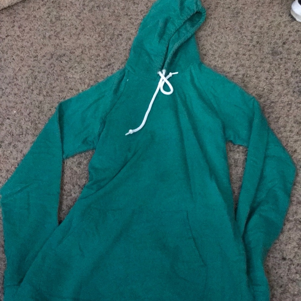 Long Green Hoodie - American Apparel